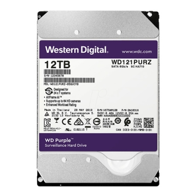 Ổ cứng 12TB Western tím.