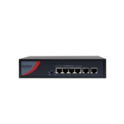 Switch 4 ports POE Sinic Home SN-5104P-E